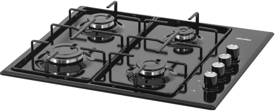 Газовая варочная поверхность Simfer H60Q40B400 черный