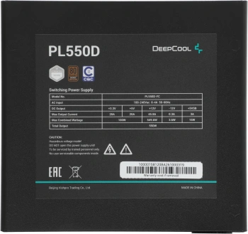 Блок питания Deepcool PL550D (r-pl550d-fc0b-wdeu-v2)