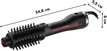 Фен-щетка Rowenta CF961LF0 черный/розовый, 750Вт (1830008526)