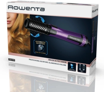 Фен-щетка Rowenta CF9525F0 черный/фиолетовый, 1000Вт (1830008503)