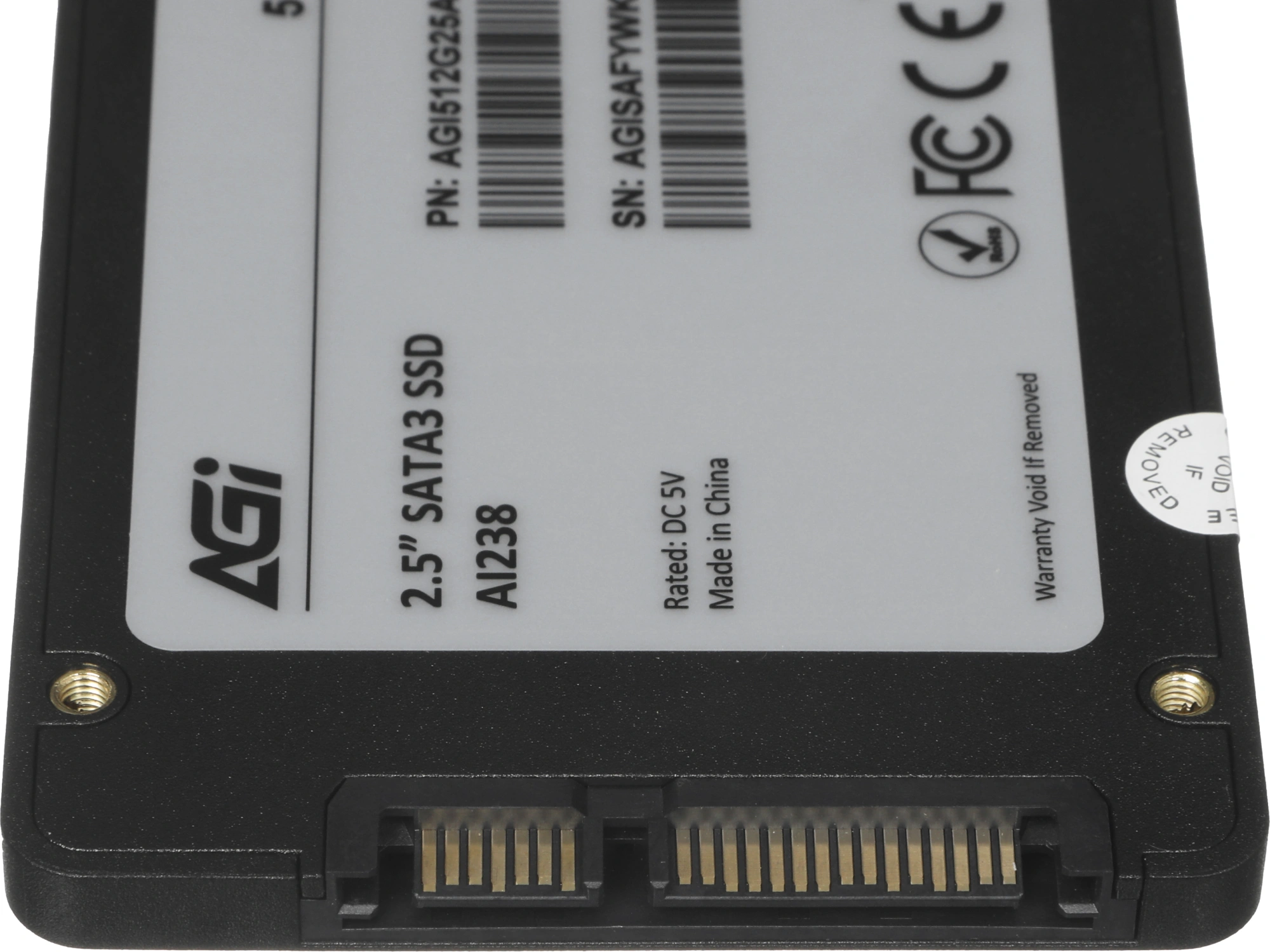 Твердотельный накопитель AGi AI238 512ГБ, 2.5", SATA-III, SATA AGI512G25AI238