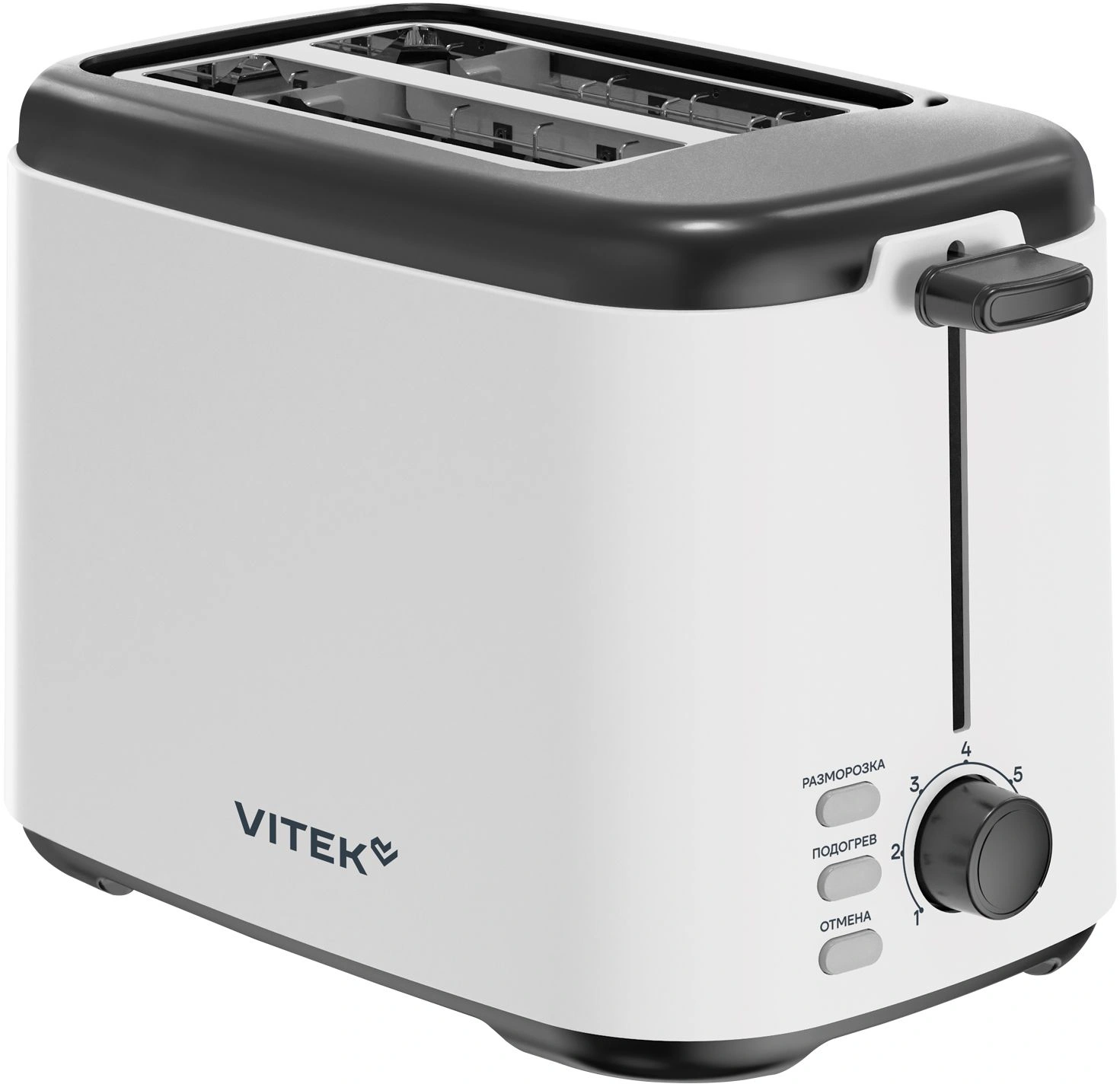 Тостер Vitek VT-T1001 белый/черный