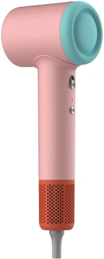 Фен Deerma DEM-CF51W розовый/бирюзовый, 1400Вт