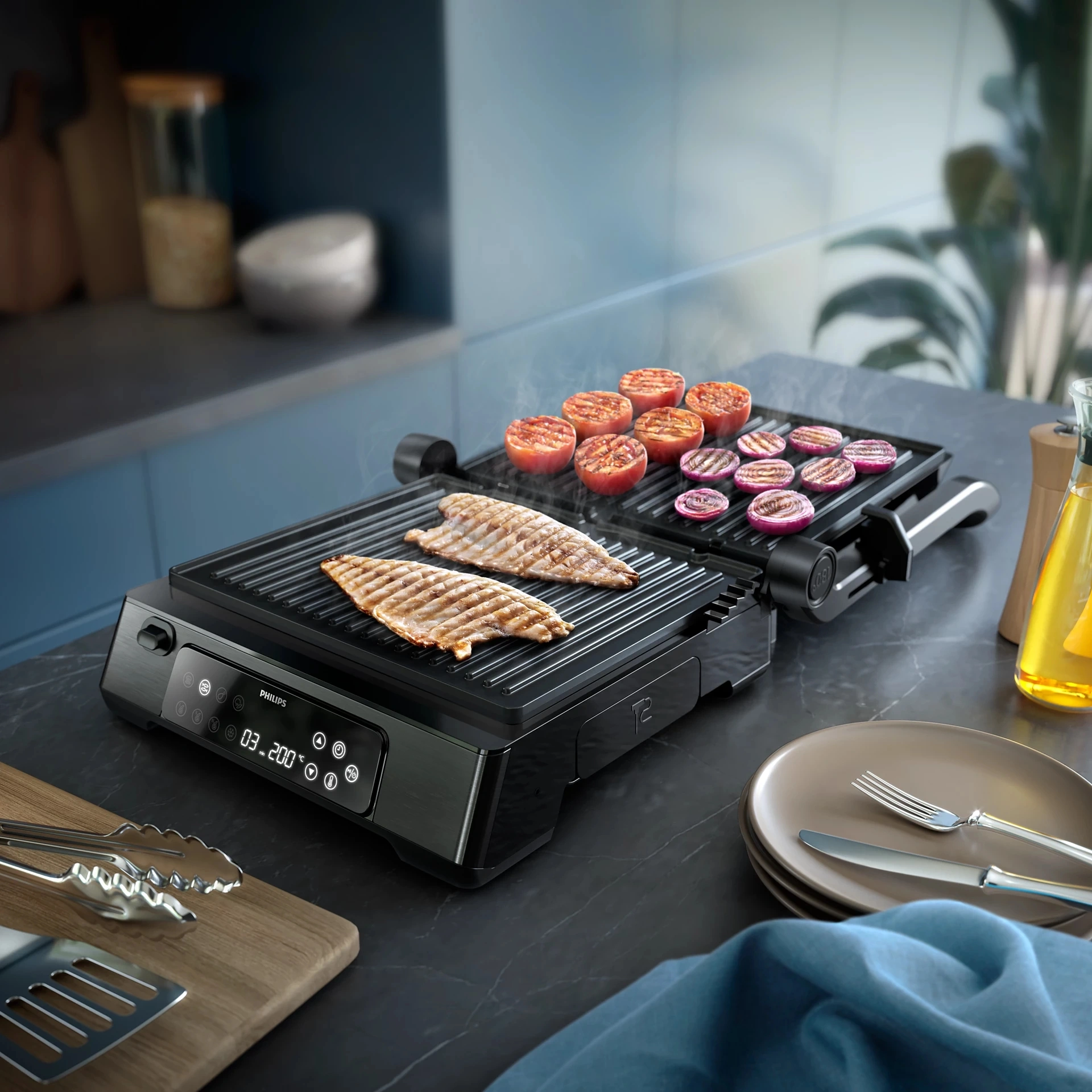 Электрогриль Philips HD6307/70 черный