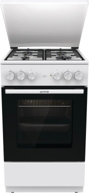 Плита комбинированная Gorenje GK5A22WH белый, металлическая крышка