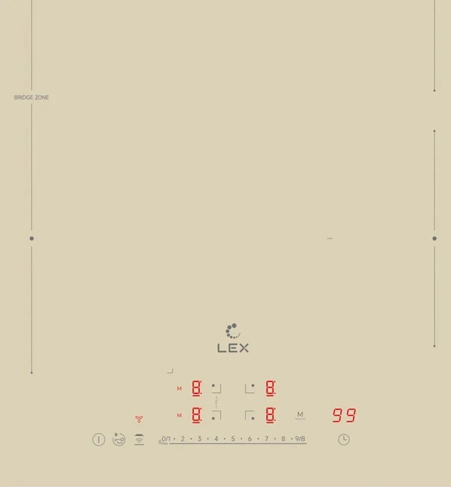 Индукционная варочная поверхность Lex EVI 641A I IV слоновая кость (chpe000083)