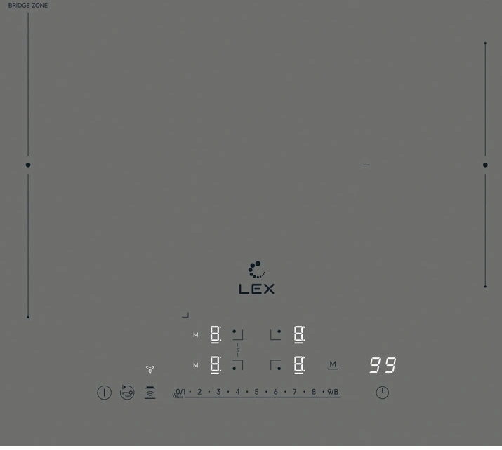 Индукционная варочная поверхность Lex EVI 641A I GR серый (chpe000082)