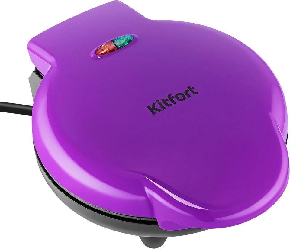 Вафельница Kitfort КТ-5610 фиолетовый/черный (кт-5610)