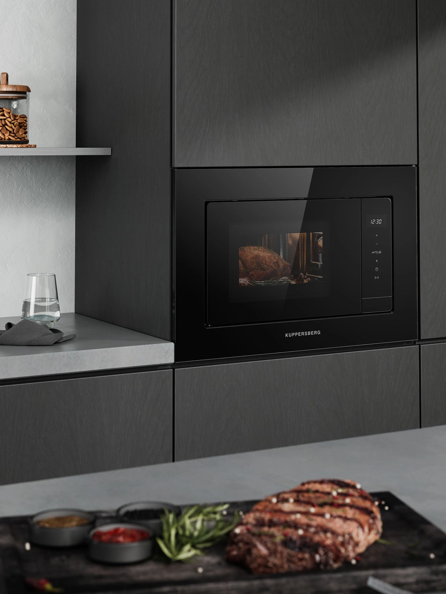 Встраиваемая микроволновая печь Kuppersberg HMW 622 черный (8895)
