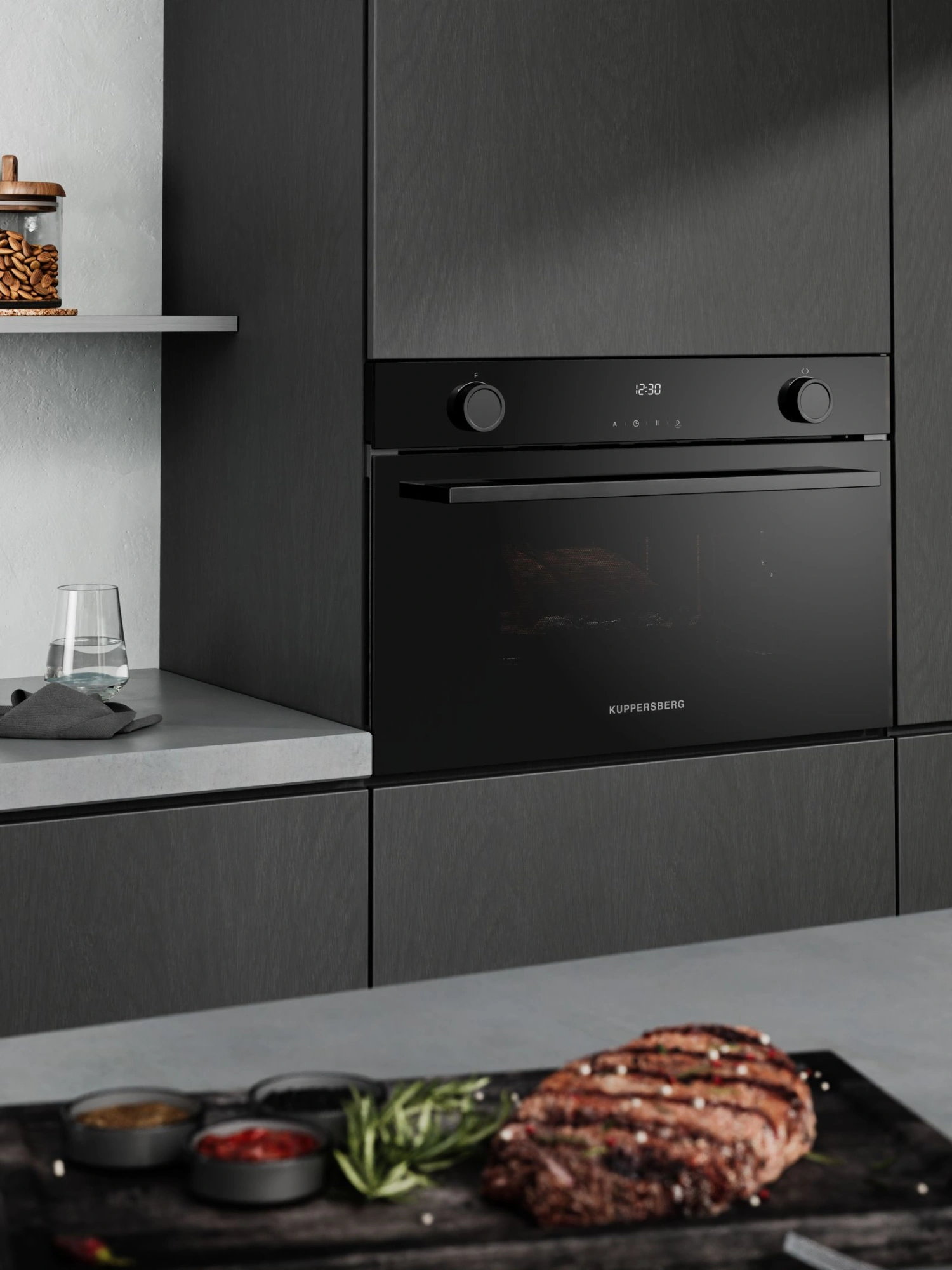 Встраиваемая микроволновая печь Kuppersberg HMW 611 черный (8835)
