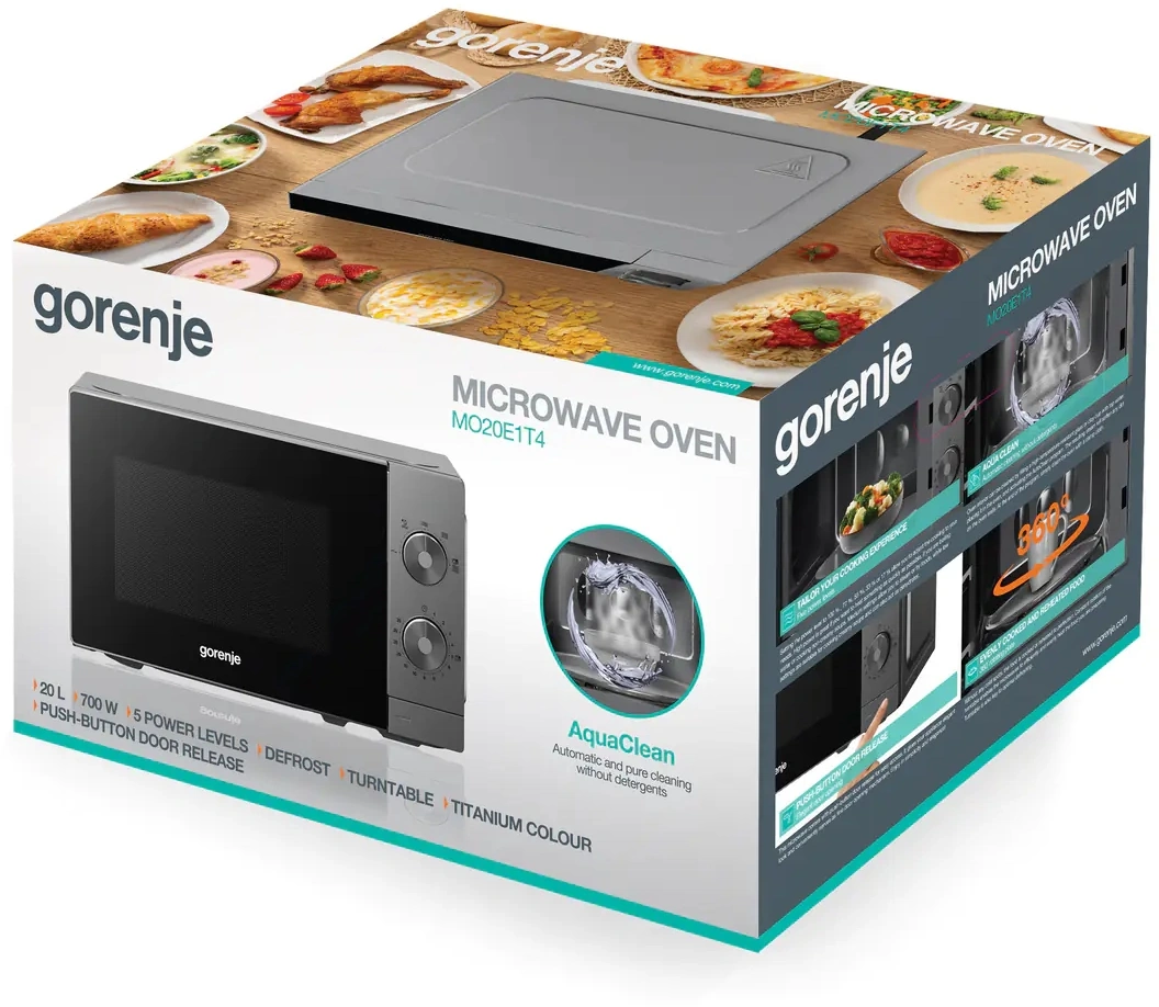 Микроволновая печь Gorenje MO20E1T4, серый