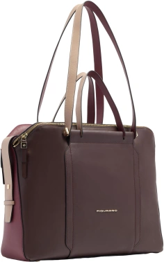 Деловая сумка женская Piquadro Circle сливовый, кожа натуральная (bd4574w92/boro)