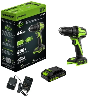 Дрель-шуруповерт Greenworks DD345 (3708307CUA)