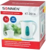Чайник электрический Sonnen 2016 белый/голубой, пластик (453417)