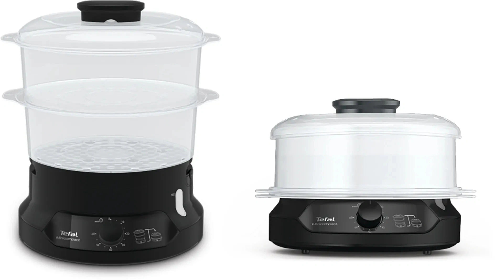 Пароварка Tefal VC139810 черный (1510001922)
