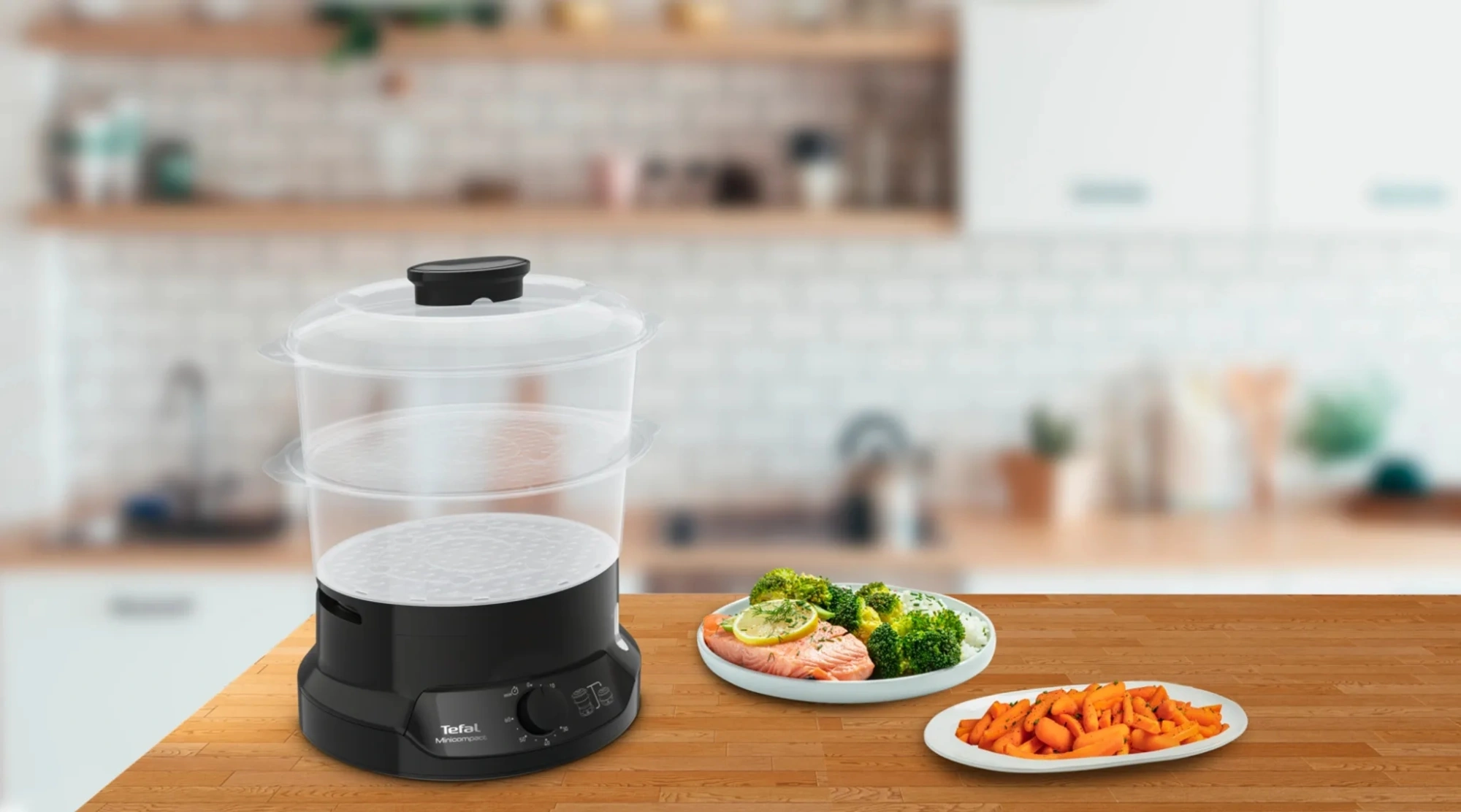 Пароварка Tefal VC139810 черный (1510001922)