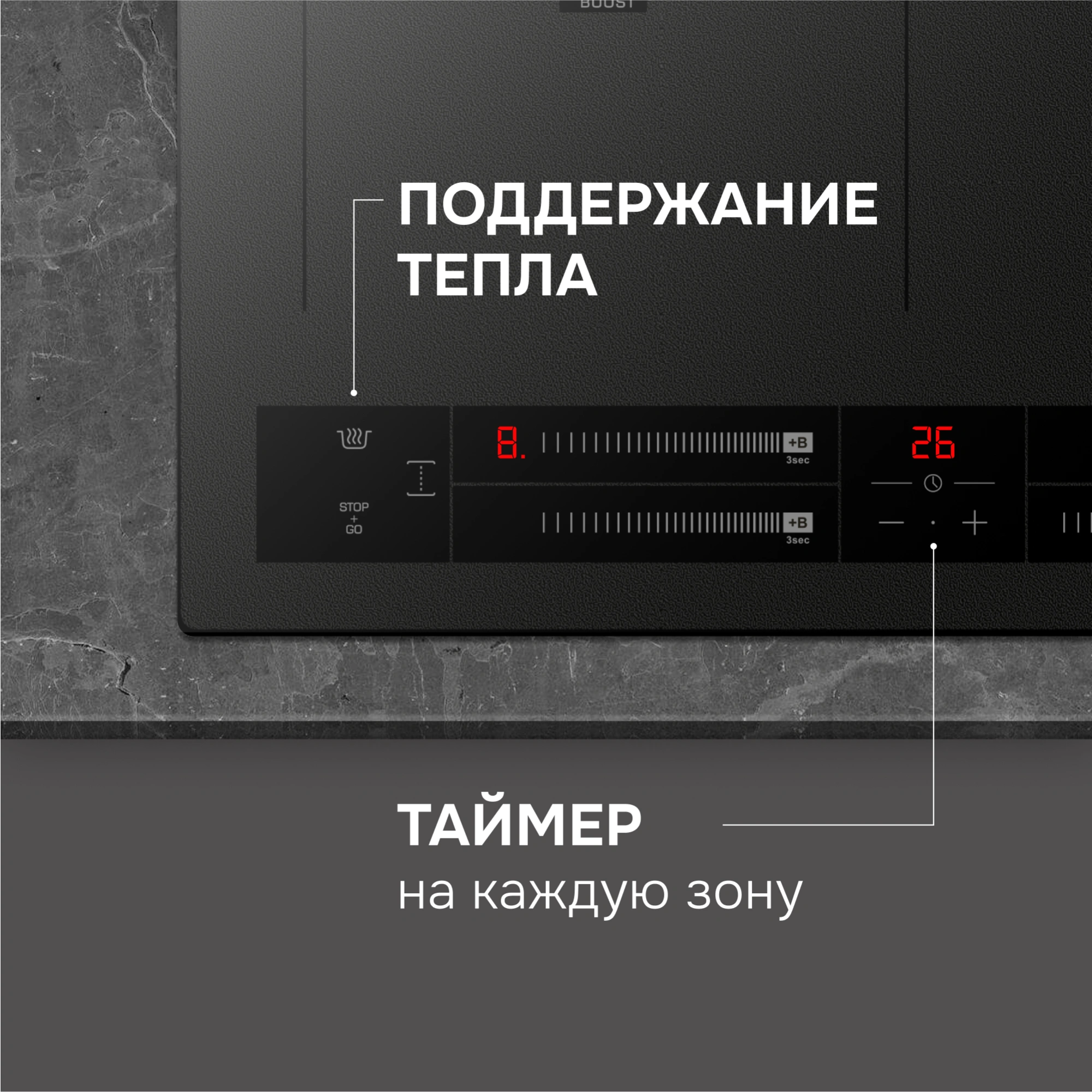 Индукционная варочная поверхность Zigmund & Shtain CI 24.4 B черный