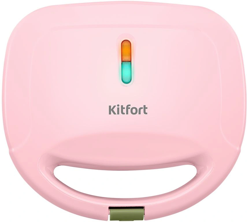 Вафельница Kitfort КТ-3657 розовый/зеленый (кт-3657)