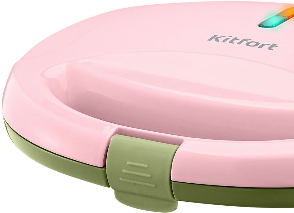Вафельница Kitfort КТ-3657 розовый/зеленый (кт-3657)