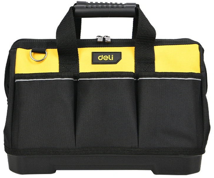Сумка для инструментов Deli DL586119 20л 1отд. 12карм. черный/желтый
