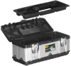 Ящик для инструментов Deli DL432717 7.5л 1отд. серебристый/черный