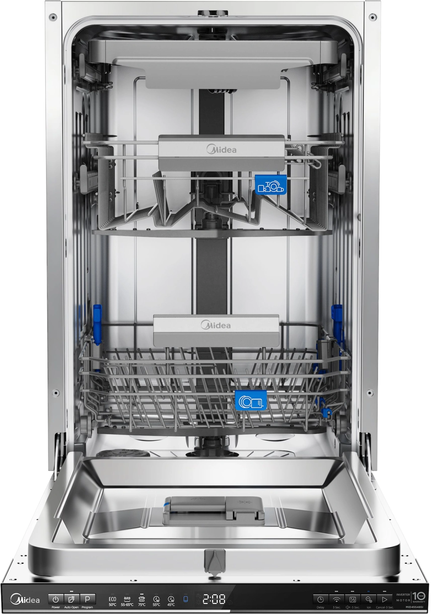 Посудомоечная машина Midea MID45S485I нержавеющая сталь