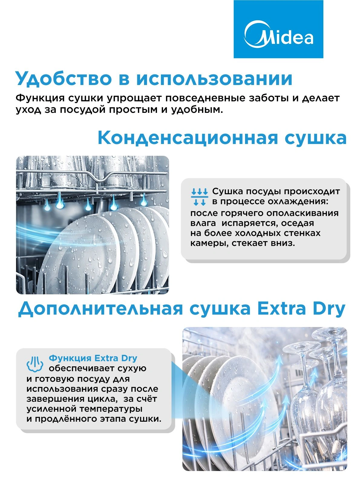 Посудомоечная машина Midea MID45S485I нержавеющая сталь