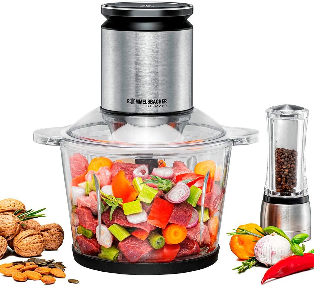 Измельчитель электрический Rommelsbacher MZ 800 серебристый