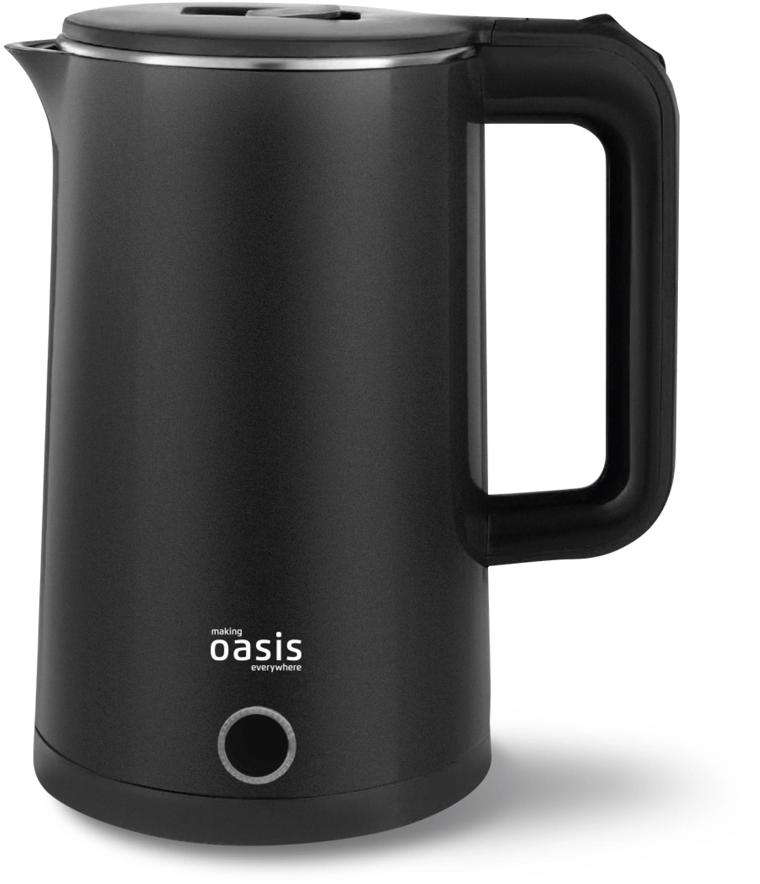 Чайник электрический Oasis K-14PB черный, пластик