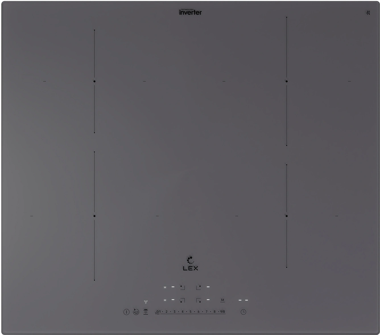 Индукционная варочная поверхность Lex Hi-Tech EVI 640A I GR серый (chpe000105)