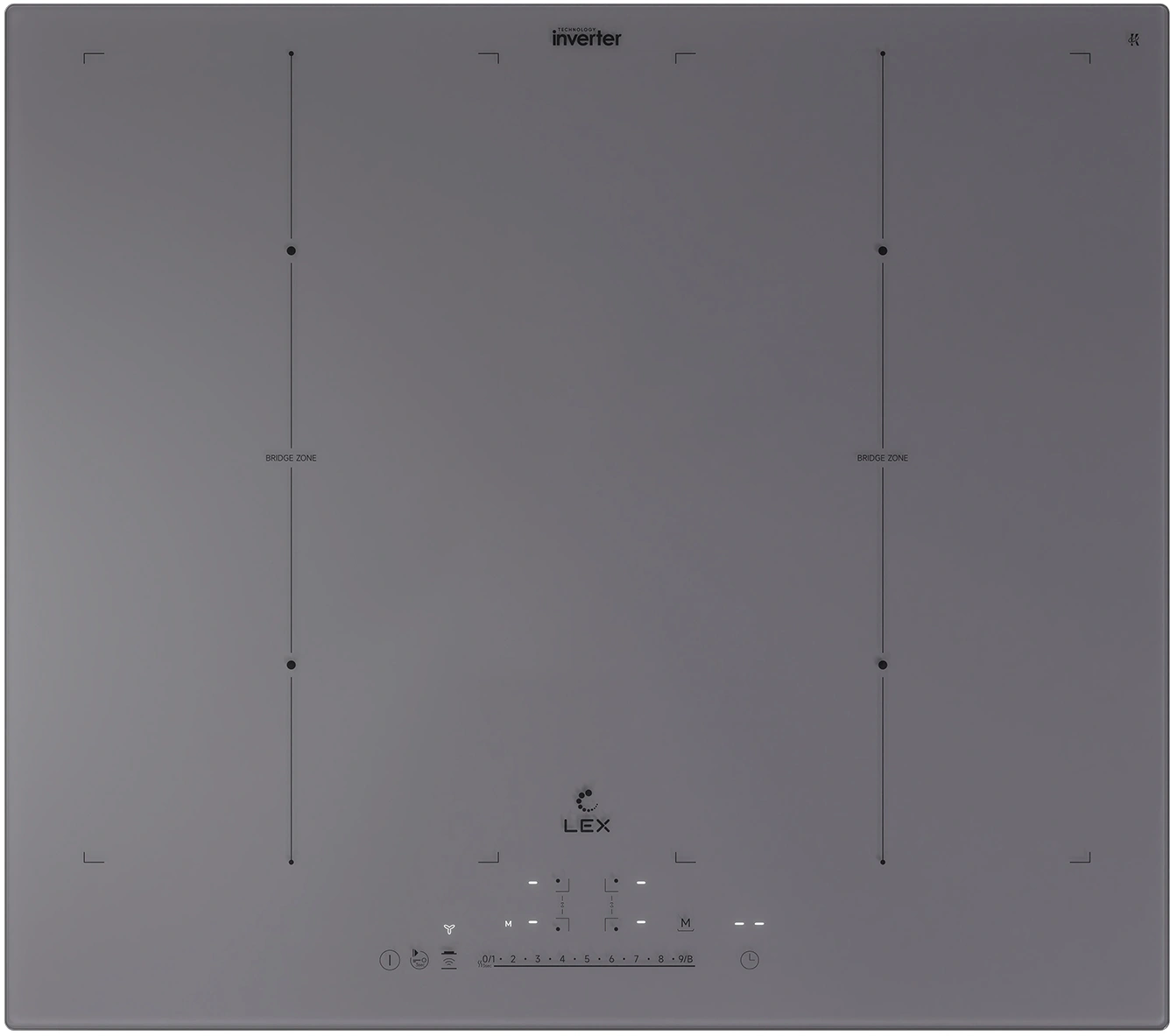 Индукционная варочная поверхность Lex Hi-Tech EVI 641B I GR серый (chpe000109)