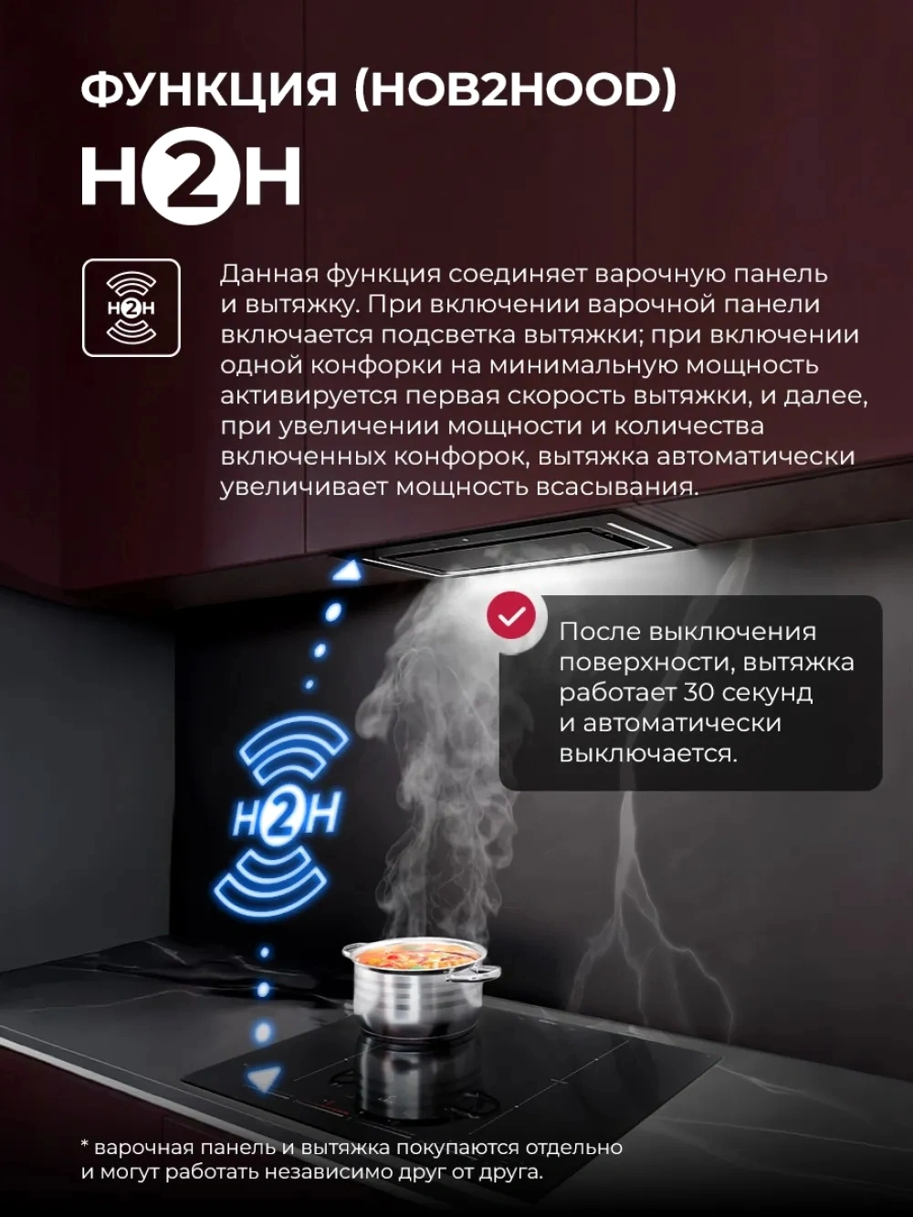 Индукционная варочная поверхность Lex EVI 641C I BL черный (chpe000110)