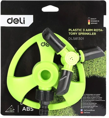 Дождеватель Deli DL581301 круговой 3/4" зеленый