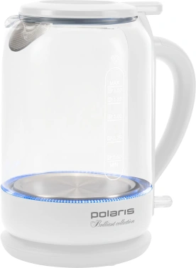 Чайник электрический Polaris PWK 1753CGL белый, стекло