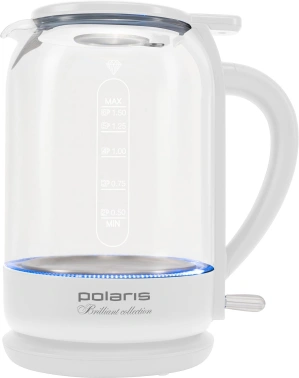 Чайник электрический Polaris PWK 1753CGL белый, стекло