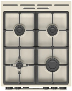 Плита газовая Gorenje GG5A12BEF бежевый, без крышки