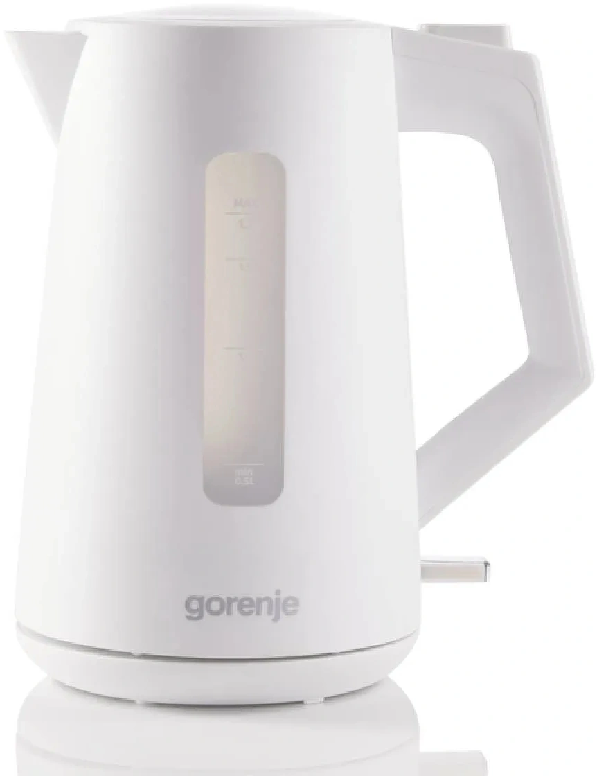 Чайник электрический Gorenje K17OPW белый, пластик
