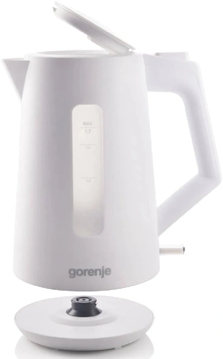 Чайник электрический Gorenje K17OPW белый, пластик