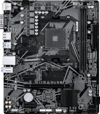 Материнская плата Gigabyte A520M S2HP, Soc-AM4, AMD A520, mATX