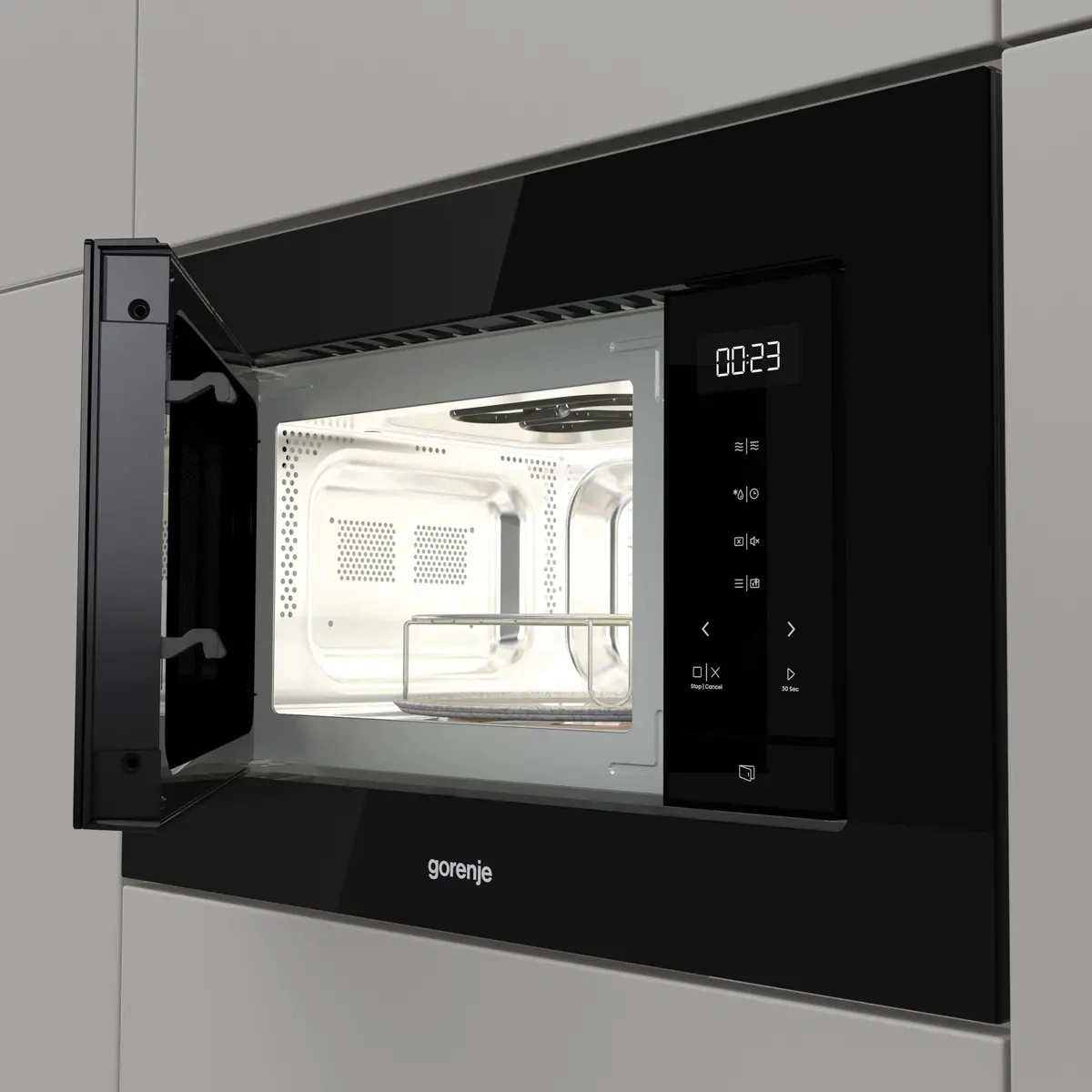 Встраиваемая микроволновая печь Gorenje BM206G1TBG черный