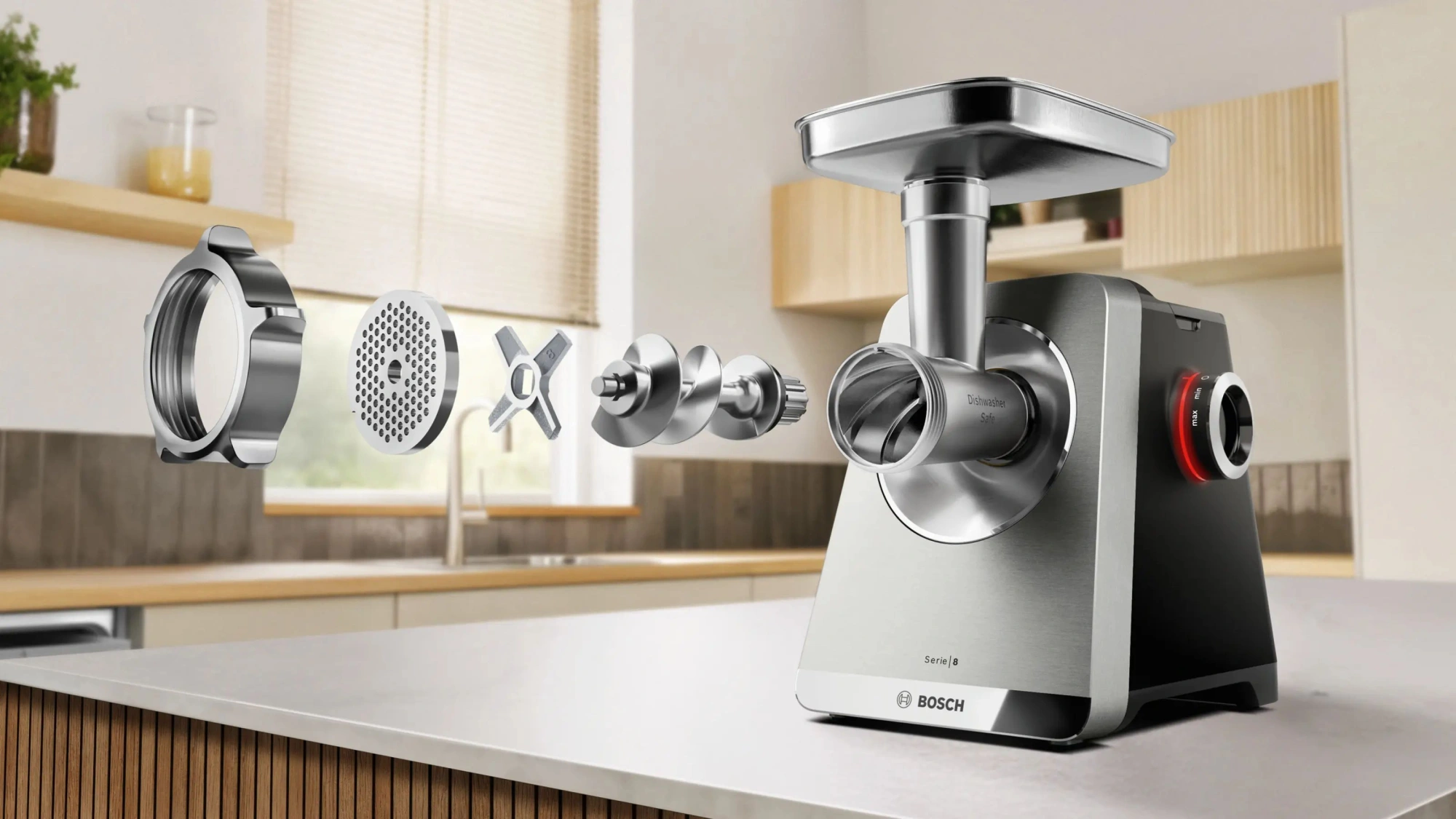 Мясорубка Bosch Series 8 MFWS820M черный