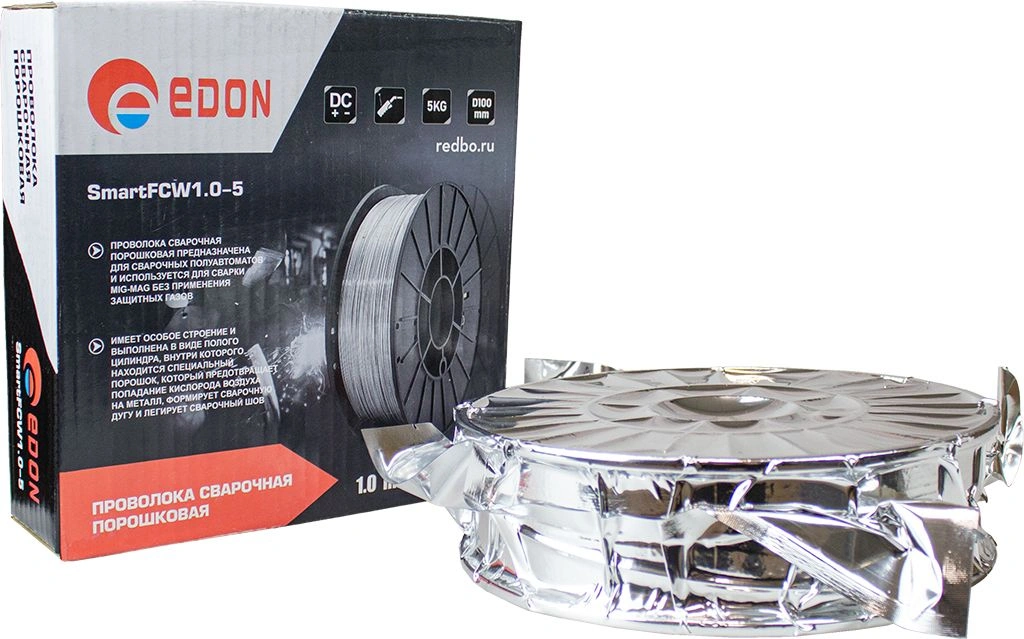 Проволока сварочная Edon Smart FCW1.0-5 D1мм (35823)