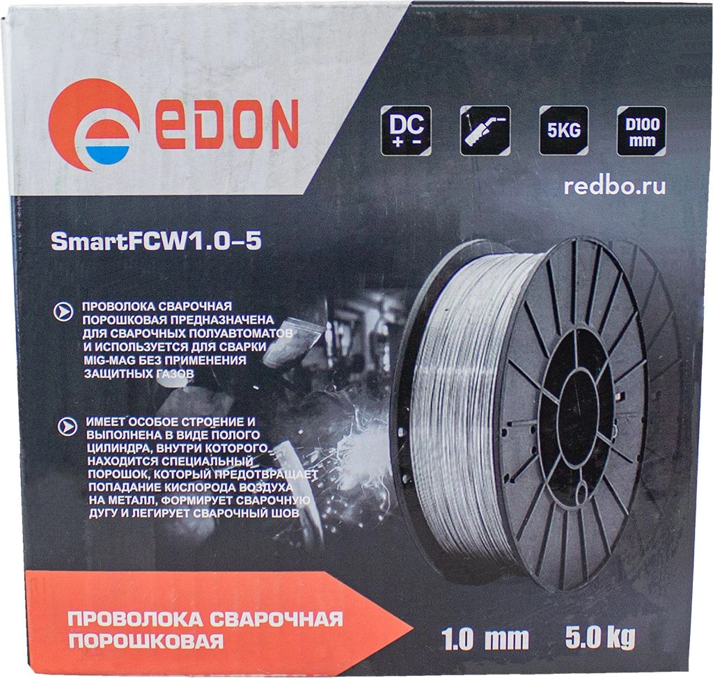 Проволока сварочная Edon Smart FCW1.0-5 D1мм (35823)