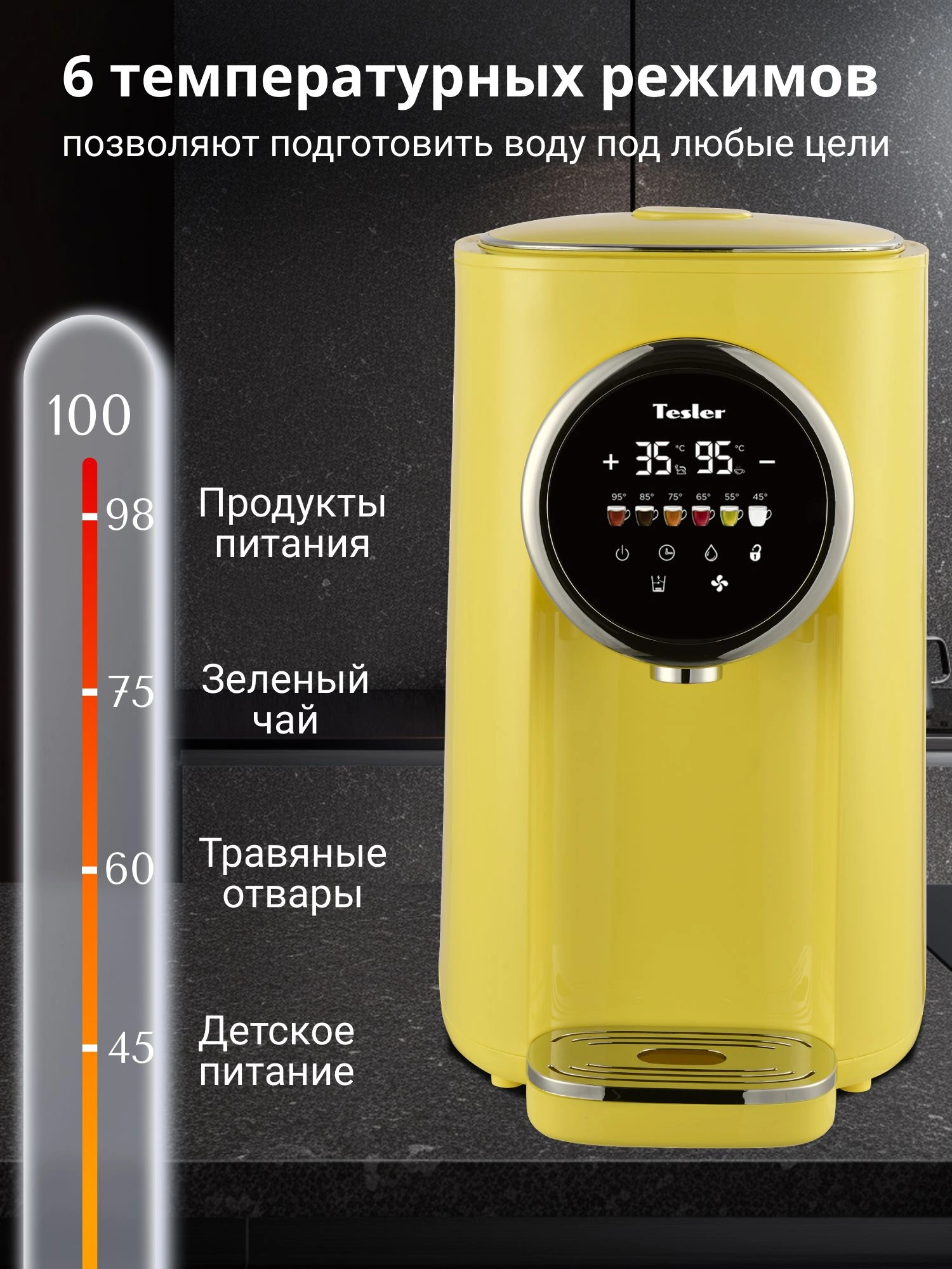 Термопот Tesler TP-5050 желтый