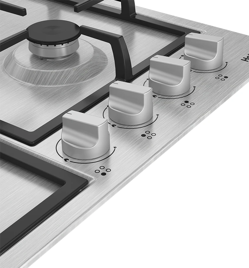 Газовая варочная поверхность Hotpoint HGMT 642 W IX серебристый (869891100380)