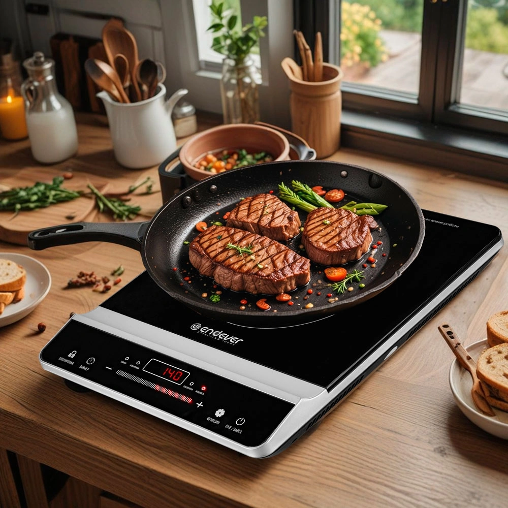 Плита Индукционная Endever Skyline IP-65 черный (90734)