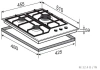 Газовая варочная поверхность Zigmund & Shtain M 32.4 B черный