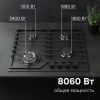 Газовая варочная поверхность Zigmund & Shtain M 33.6 B черный