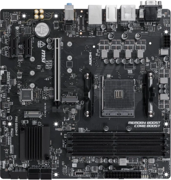 Материнская плата MSI PRO B550M-P, Soc-AM4, AMD B550, mATX