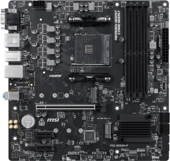 Материнская плата MSI PRO B550M-P, Soc-AM4, AMD B550, mATX